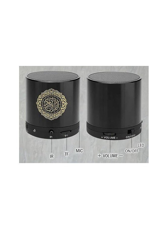 Portable Speaker, Remote Control MP3 Player, 8GB TF Card, FM Radio, Holy Quran Translator, USB Rechargeable black - Image 2