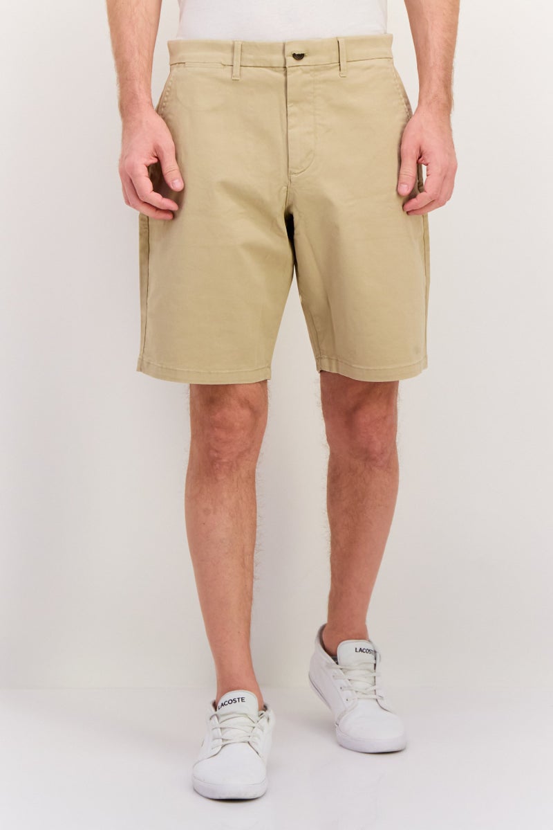 GAP Men Plain 10 Inseam Basic Shorts, Khaki  - Image 1