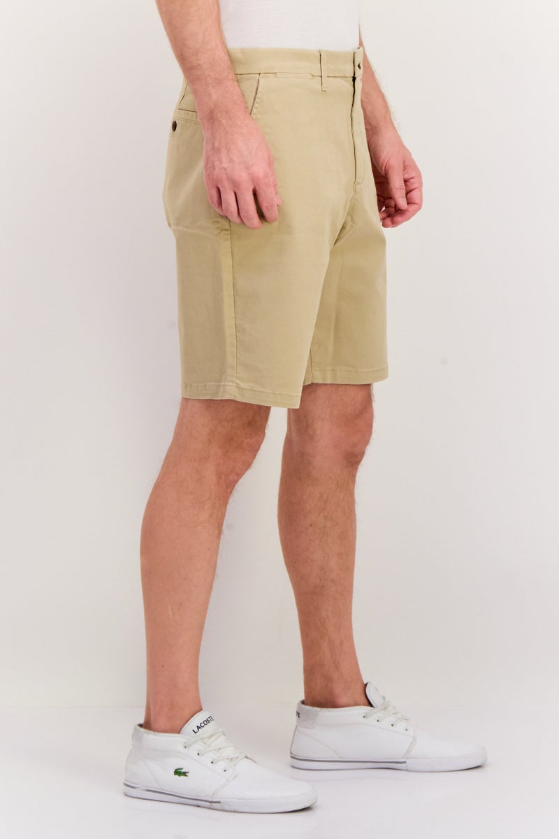 GAP Men Plain 10 Inseam Basic Shorts, Khaki  - Image 4