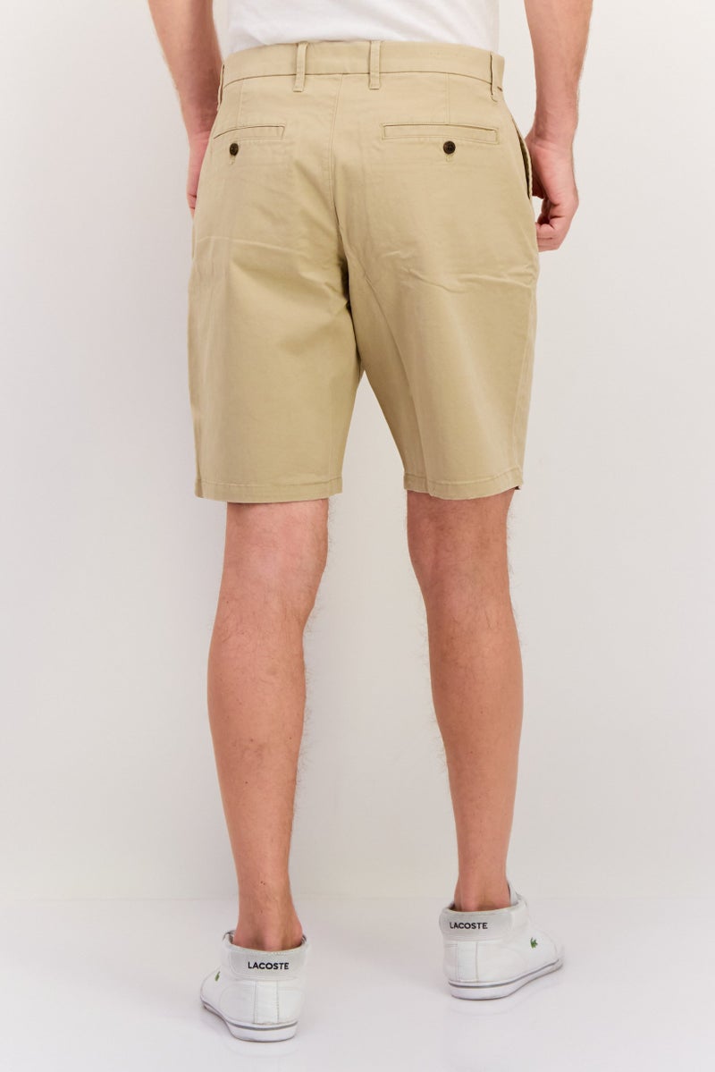 GAP Men Plain 10 Inseam Basic Shorts, Khaki  - Image 2