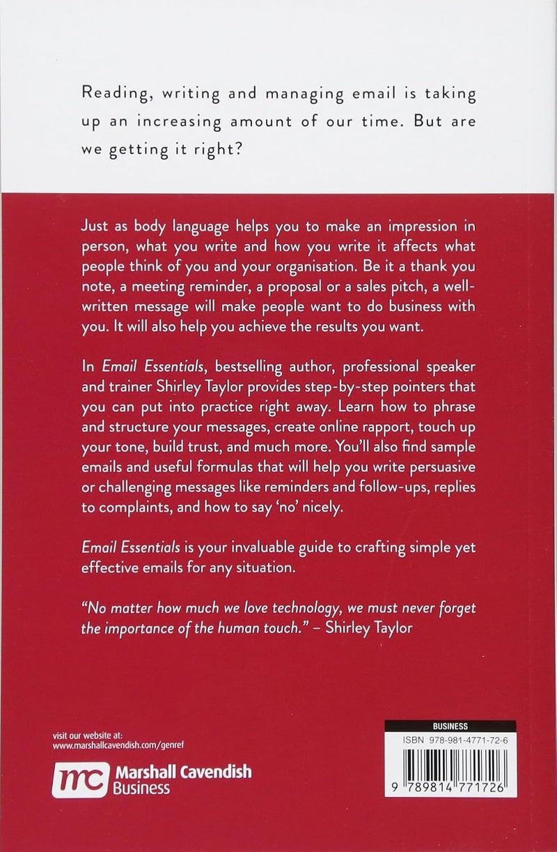 Email Essentials: How to Write Effective Emails and Build Great Relationships One Message at a Time Paperback by Shirley Taylor - October 7, 2017 - Image 2