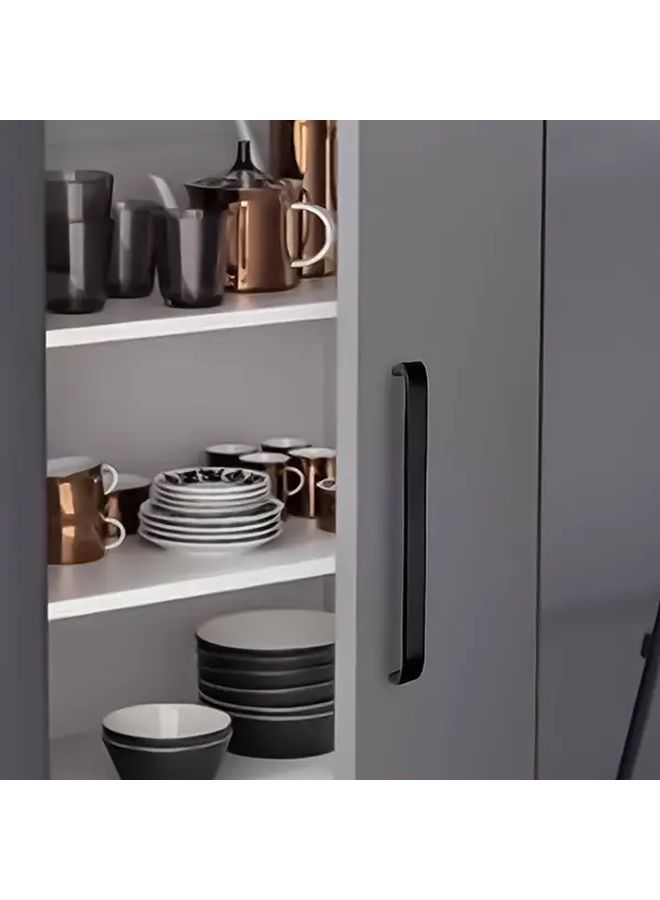 10 Pack Black Aluminum Cabinet Handles With 160 Hole Spacing - Image 4
