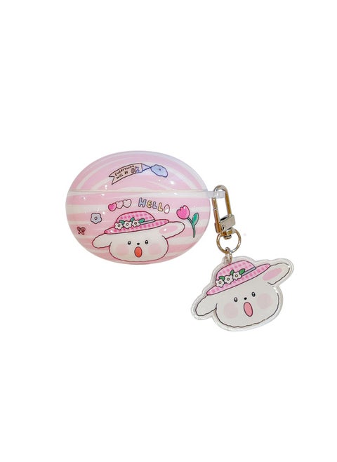 For HuaweiFreebuds5 Wireless Bluetooth Headset Cartoon Creative Freeclip/6i Soft Case Pendant-Color:Silicone Soft Shell Pendant-wearing A Hat Dog-Model:Universal For HuaweiFreebuds Pro3/pro4 (protective Case)