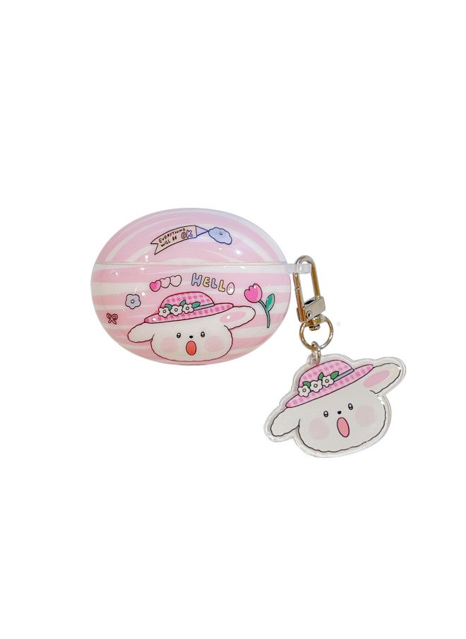 For HuaweiFreebuds5 Wireless Bluetooth Headset Cartoon Creative Freeclip/6i Soft Case Pendant-Color:Silicone Soft Shell Pendant-wearing A Hat Dog-Model:Universal For HuaweiFreebuds Pro3/pro4 (protective Case)