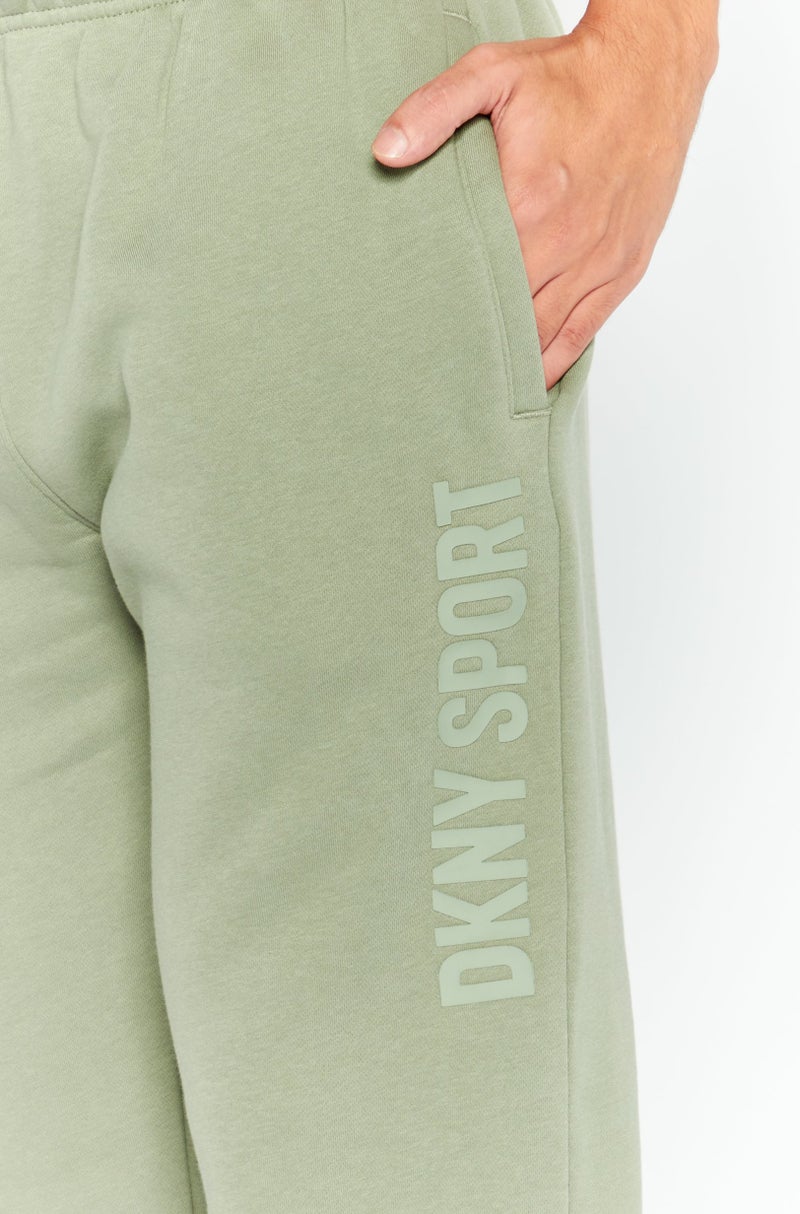 DKNY Sport Men Sportswear Fit Drawstring Training Sweatpants, Sage - Image 3