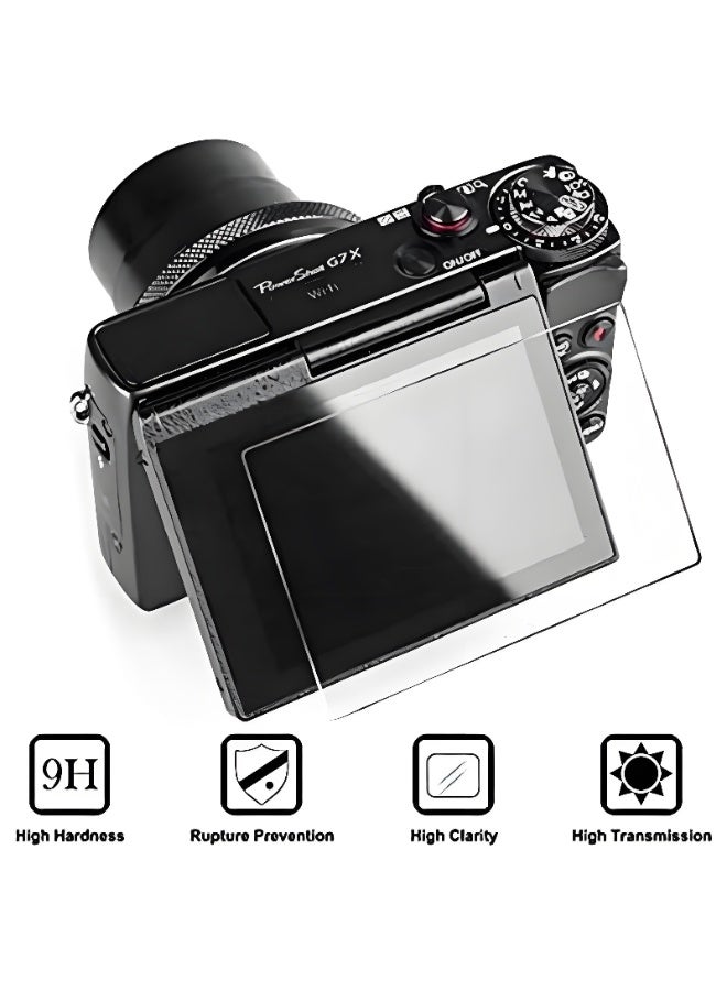 Lee Yon 2-Piece Screen Protectors for Canon EOS G7X III G7X mark III G7X3 Tempered Glass Cover 0.3mm 9H Hardness Anti-Scrach Anti-Bubble - Image 2