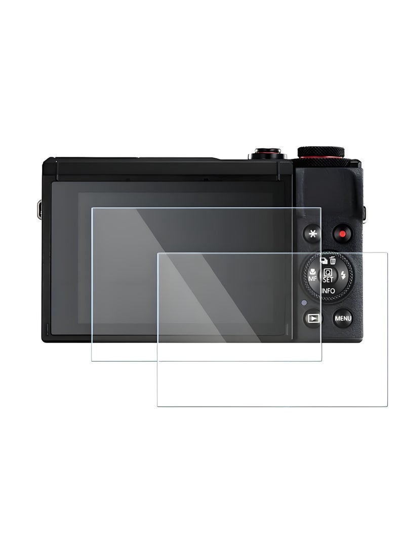 Lee Yon 2-Piece Screen Protectors for Canon EOS G7X III G7X mark III G7X3 Tempered Glass Cover 0.3mm 9H Hardness Anti-Scrach Anti-Bubble - Image 1