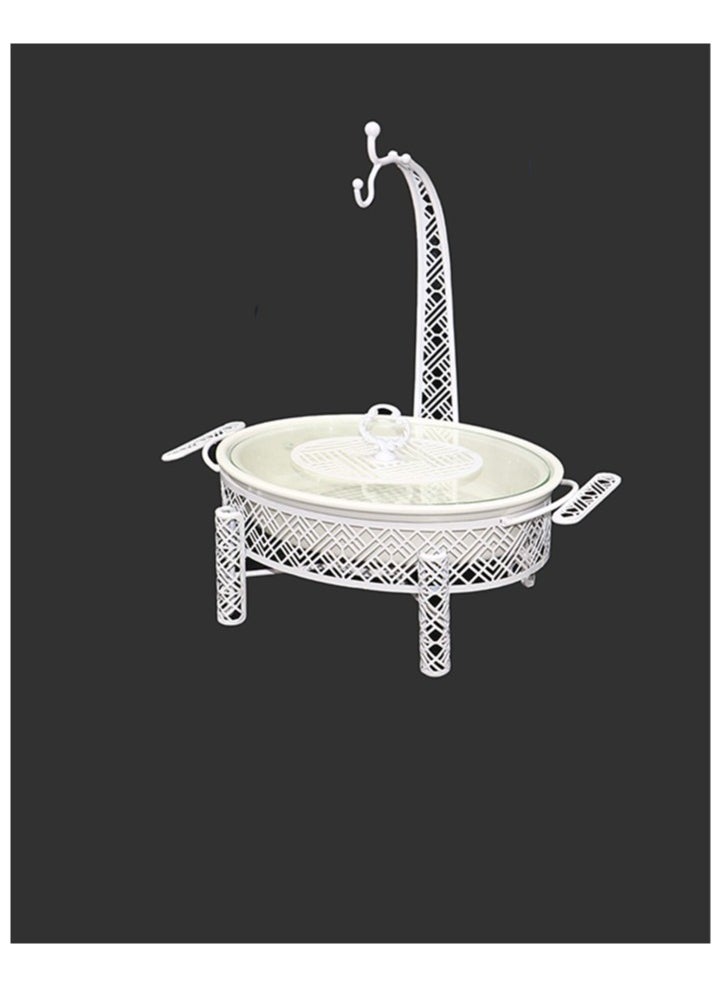ماركة غير محددة - سخان بوفية لتسخين الطعام صحن تقديم  بتصميم أنيق ومثالي - Image 1