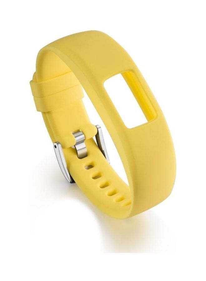 NIBEMINENT Integrated Silicone Strap For Garmin Vivofit 4 Gloss And Color Yellow - Image 1