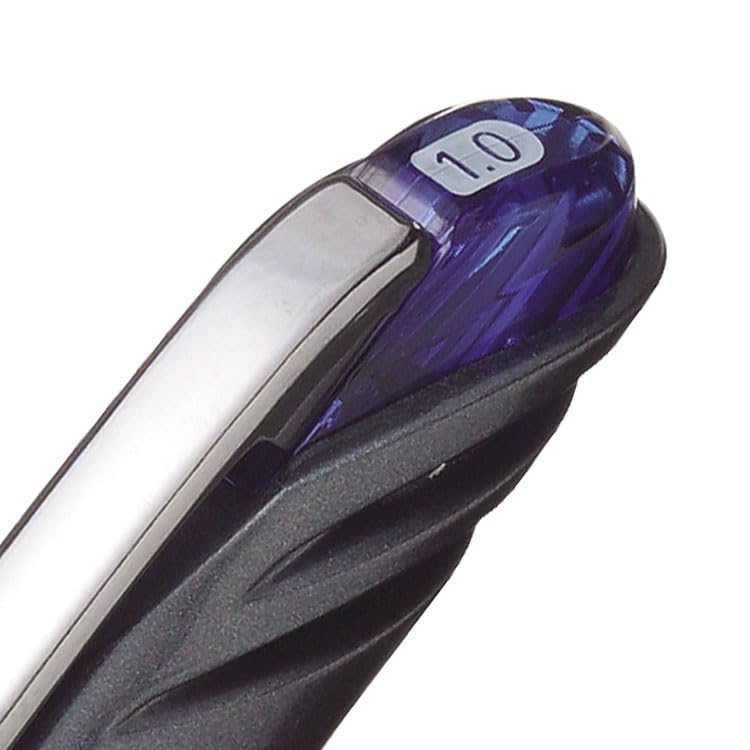 Pentel قلم جل سائل بنتل إينرجل NV، (1.0 مم) طرف معدني، خط عريض مغلق، حبر أزرق - Image 3