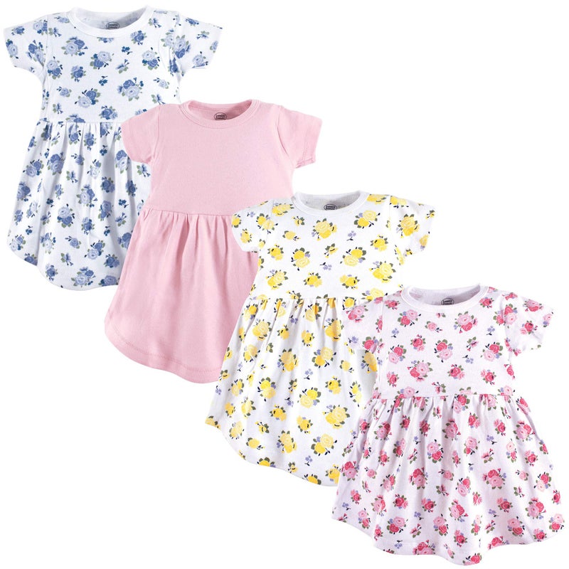 Luvable Friends Luvable Friends Baby Girls Cotton Dress Floral 912 Months 