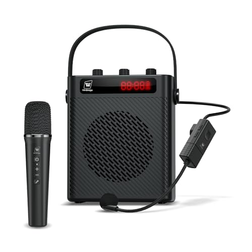 ResponseBridge Voice Amplifier Wireless Microphone/Handheld Mic- 40W Portable Microphone and Speaker Wireless karaoke System, Bluetooth Speaker with Mics Personal Pa System, 4 Sound Effects for Teachers Speaking S95 - Image 1