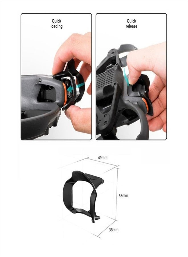 GetZget واقي عدسة GetZget® من الشمس لكاميرا DJI Avata 2 Gimbal، واقي من الصدمات وملحقات الحماية من الشمس (أسود) - Image 3