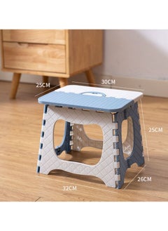 Generic Portable Home Outdoor Folding Stool, Blue  - Image 1