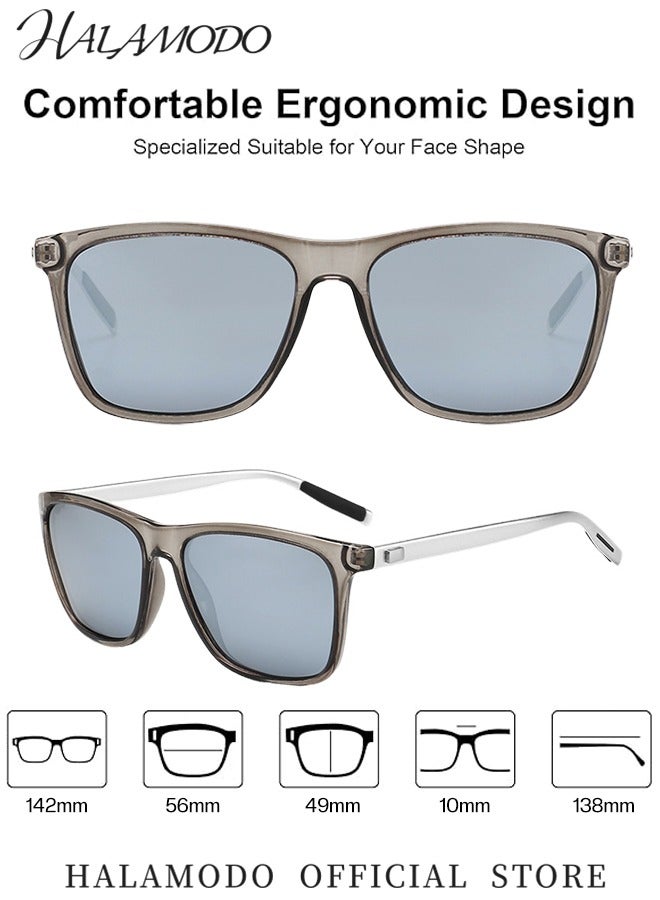 HALAMODO Unisex Sunglasses Polarized UV400 Protection to Reduce Glare Driving Eyewear Lightweight Sun Glasses for Driving Fishing Hiking Golf Everyday Use - Image 4