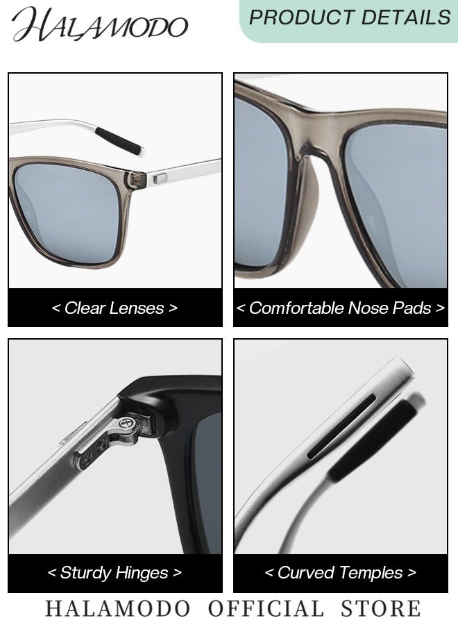 HALAMODO Unisex Sunglasses Polarized UV400 Protection to Reduce Glare Driving Eyewear Lightweight Sun Glasses for Driving Fishing Hiking Golf Everyday Use - Image 2