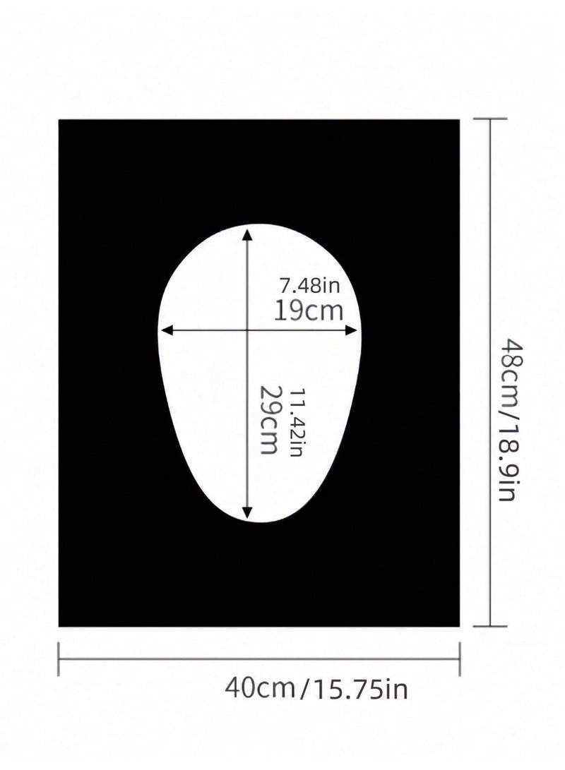 50 Pieces Thick Transparent Disposable Bathroom Mat For Travel, Portable Bathroom Mat For Travel And Business, Waterproof Portable Bathroom Paper, Pollution Resistant Plastic, For Travel, Hotels And Public Places - Image 4