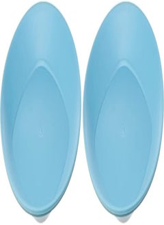 Bager BG-404 Clover Round Plate for Serving Food Set Of 2 Pieces 20cm - Blue
