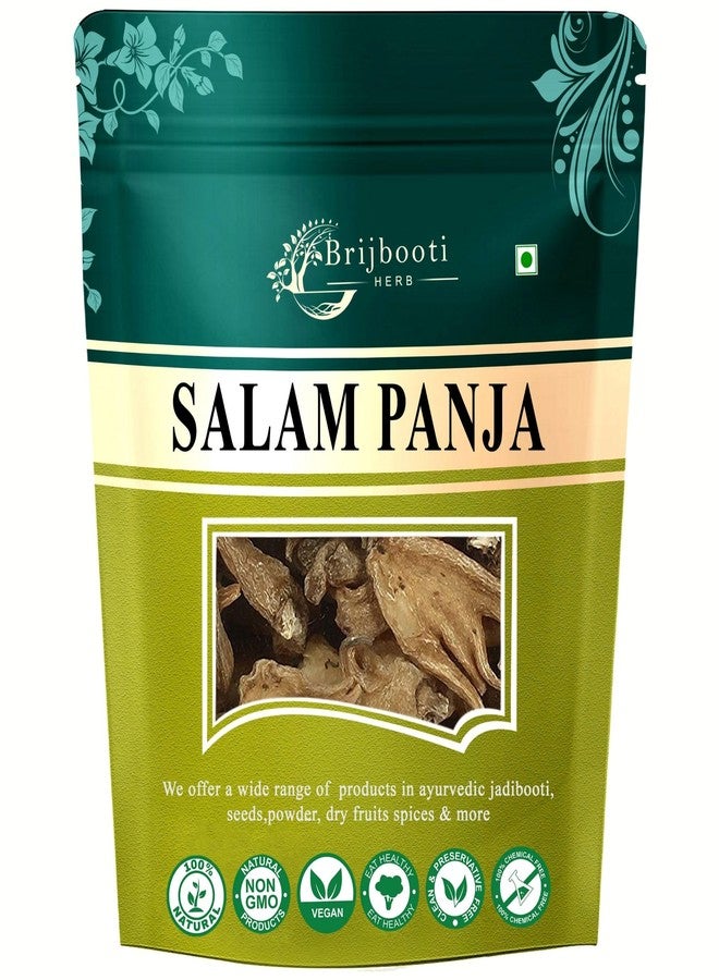 Brijbooti Salam Panja | Salab Punja | salam hatta | Pure Marsh Orchid Root | Traditional Natural Ayurvedic Herb 10g - Image 1