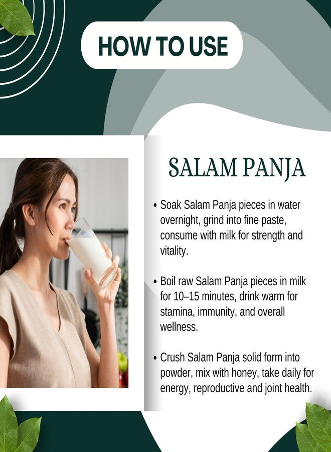 Brijbooti Salam Panja | Salab Punja | salam hatta | Pure Marsh Orchid Root | Traditional Natural Ayurvedic Herb 10g - Image 2