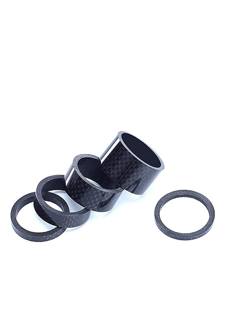 Y&D 4 Pcs Bike Headset Spacer Washer Full Carbon Fiber Bicycle Stem Fit 1 1/8-Inch - Image 2