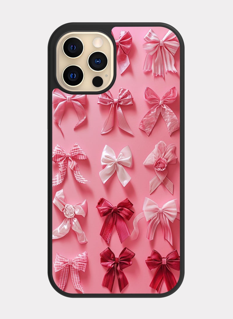 PXLAAT iPhone 12 Pro case cover Bow Pattern - Image 1