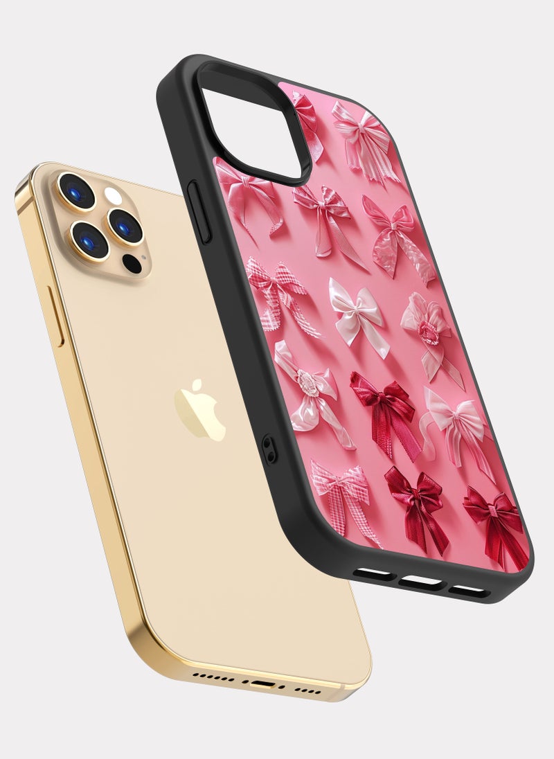 PXLAAT iPhone 12 Pro case cover Bow Pattern - Image 2