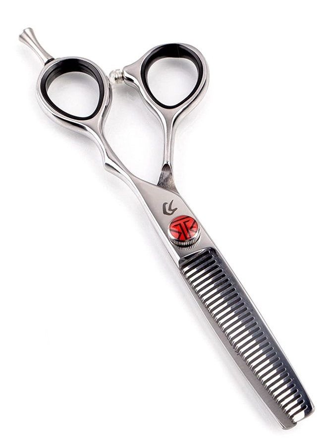 EVERLONG - Tokko Katana Classic 6.5" Texturizing Shears Professional Razor Edge 440C Japanese Stainless Steel Hair Thinning Scissors 6.5" Barber Shears With Adjustment Screw and Leather Case - Image 1