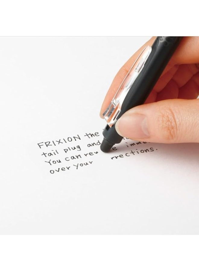 Pilot Frixion Clicker Erasable Roller Ball Pen, 0.7 mm Tip Size, Blue Black - Image 2