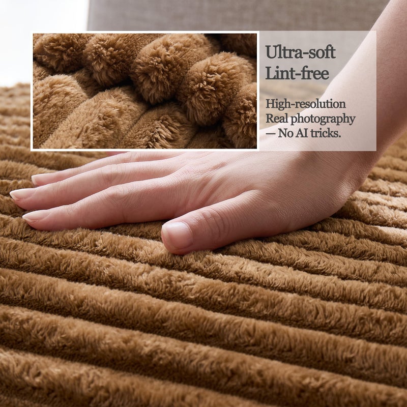Meider Dual Non-Slip Couch Cover for Dogs Waterproof, Fuzzy Soft Pet Couch Covers for Sofa 3 Cushion, Pet Friendly Soft Dog Bed Covers Sofa Cover Washable (Coconut, 33" x 75" 1 Pack) - Image 5