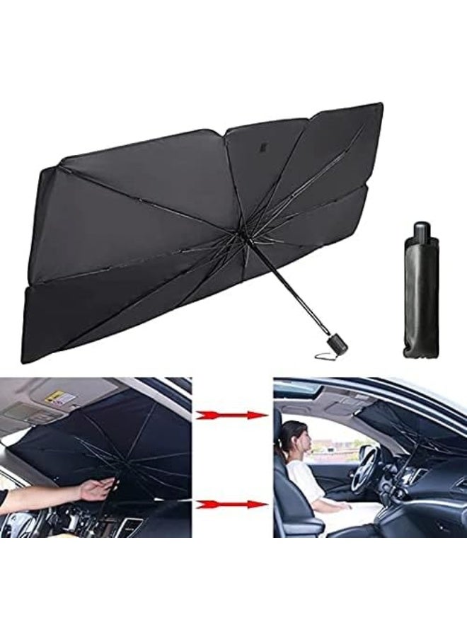 Foldable Car Sunshade Umbrella UV Windshield Cover Heat Insulation Sun Blind Auto Protection Accessories Size: Small - Image 2