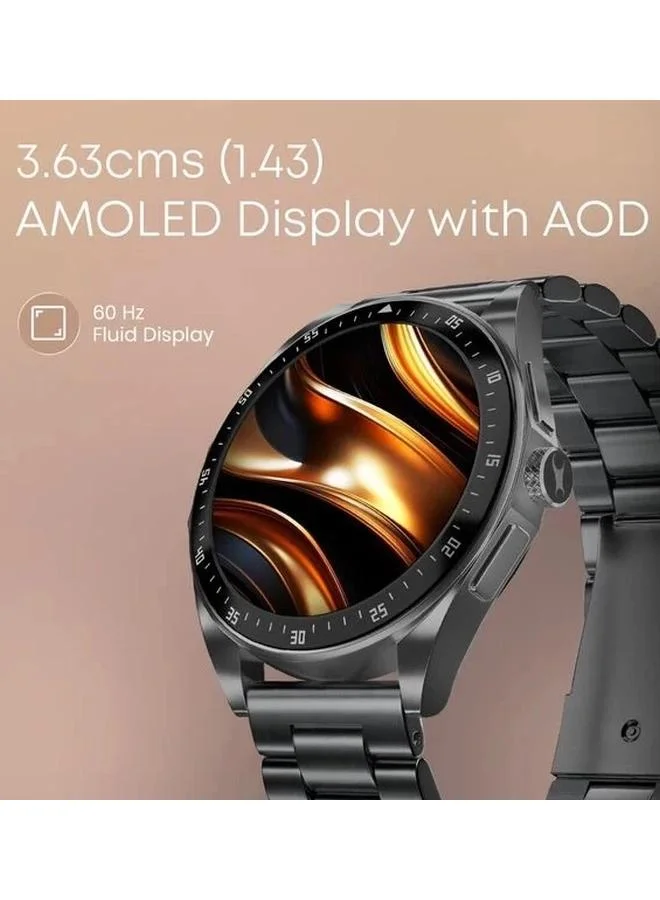 تيتان Unisex Digital Display Watch With Black Metal Strap - 38123NM01