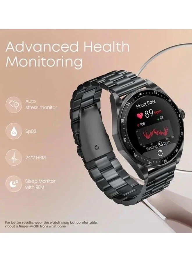 تيتان Unisex Digital Display Watch With Black Metal Strap - 38123NM01
