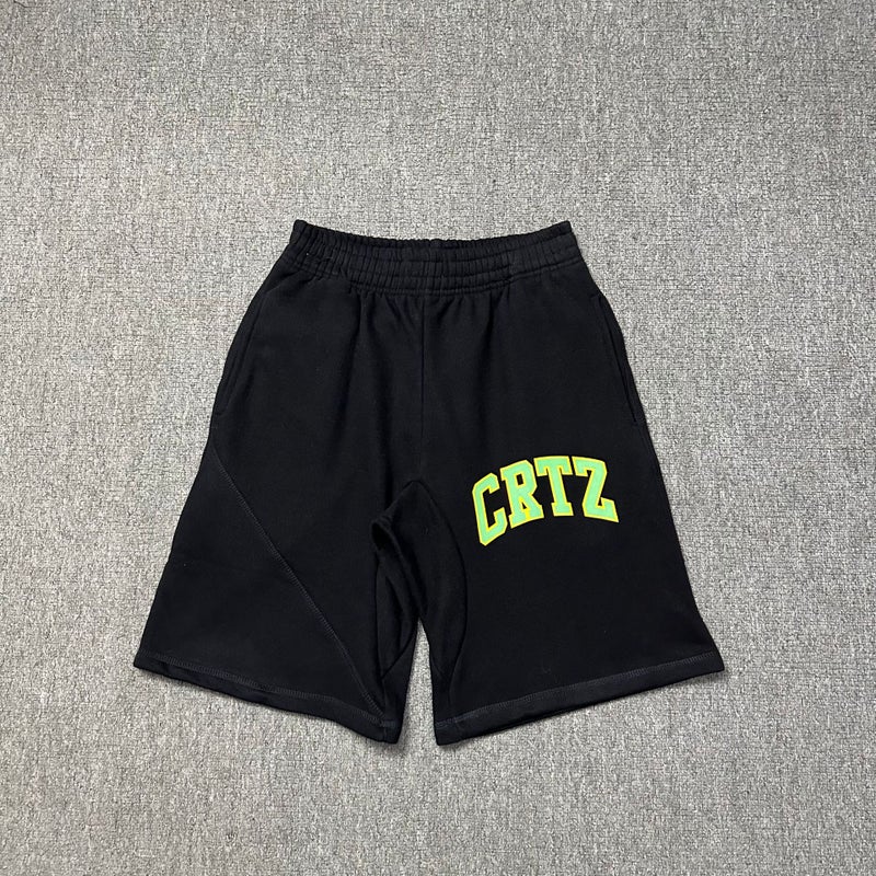 Corteiz Alcatraz Classic Printed Retro Street Denim Shorts American Loose Casual Men'S And Women'S Shorts - Image 1