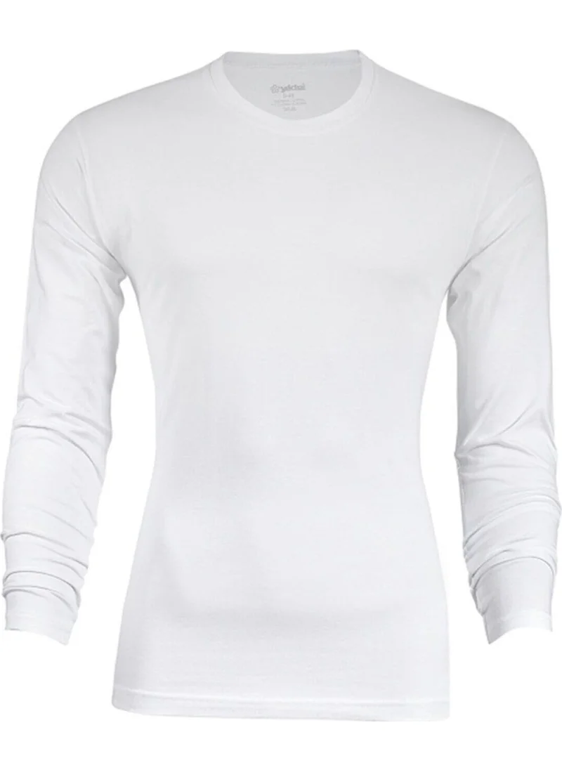يلديز Star Men's Modal Long Sleeve Zero Collar Body T-Shirt Undershirt - 385-386