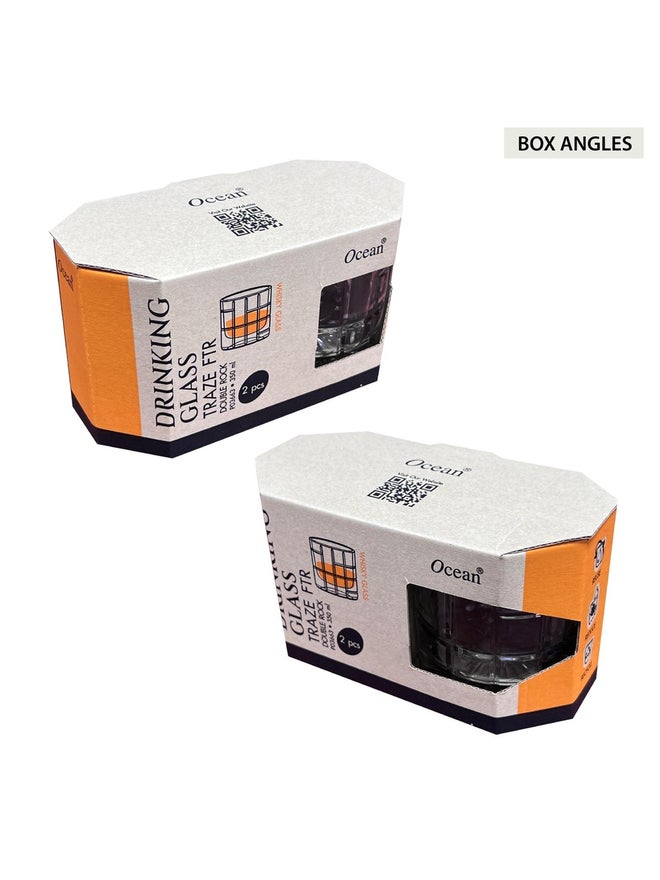 Ocean طقم كؤوس روك مزدوجة من أوشن 2 قطعة سعة 350 مل - Image 4