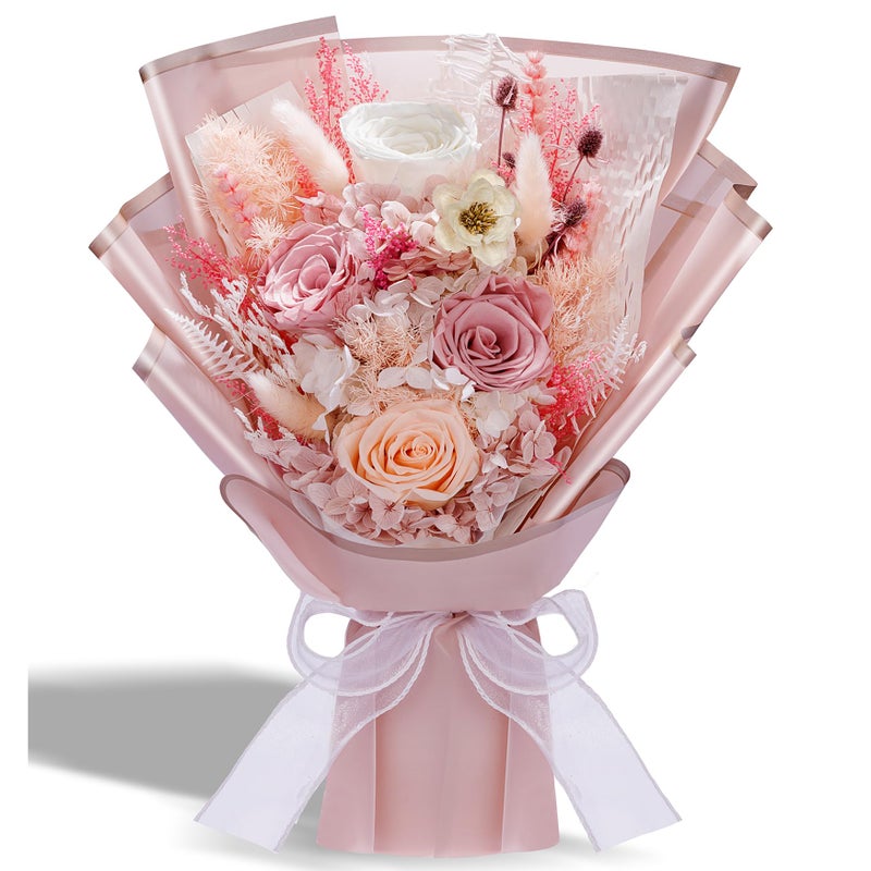 Bonsion Preserved Flowers Gifts for Women Flower for Delivery Dusty Rose Gifts fo Her Preserved Roses Bouquets Birthday Gifts for Grandma Mothers Day Flowers for Wife - Image 2