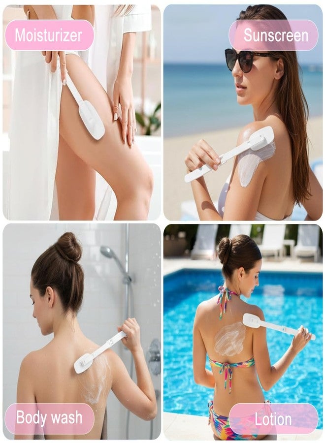 ماي كرييت أداة توزيع لوشن الجسم من MAYCREATE® للظهر، أداة توزيع زيت الجسم قابلة للطي بطول 13.7 بوصة لكامل الجسم، تصميم ذراع منحني، أداة توزيع منتجات العناية بالجسم للسفر، مناسبة لواقي الشمس والمرطب وزيت الجسم - Image 5