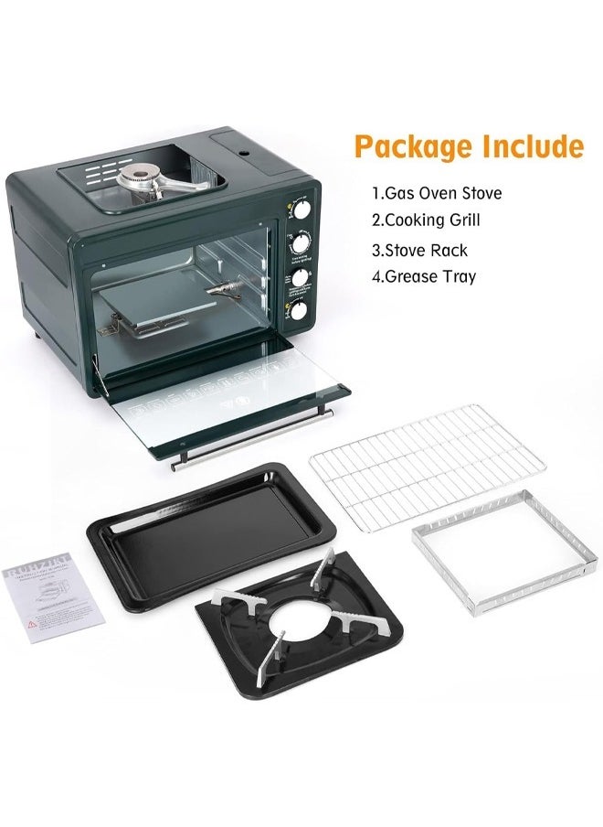 Cady One - Gas oven with camping stove, 25 liters, suitable for home and outdoor use for trips and camping - Image 1