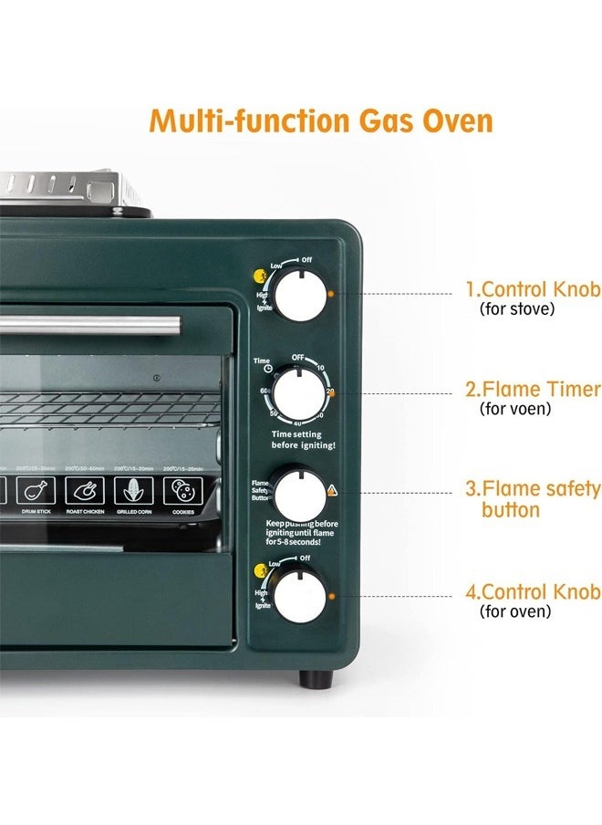 Cady One - Gas oven with camping stove, 25 liters, suitable for home and outdoor use for trips and camping - Image 1