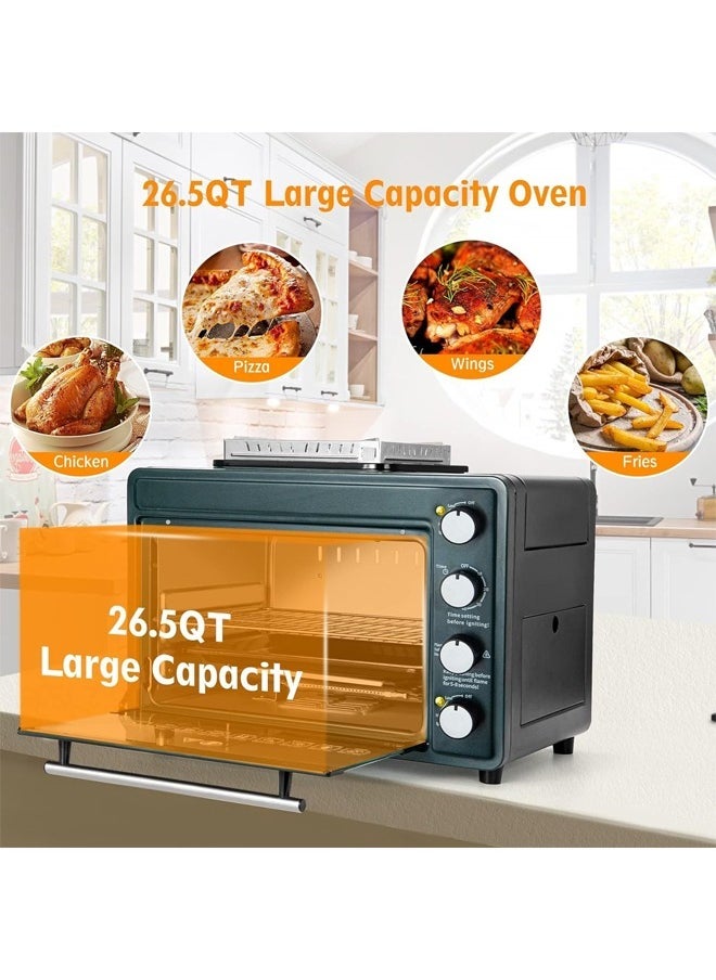 Cady One - Gas oven with camping stove, 25 liters, suitable for home and outdoor use for trips and camping - Image 1