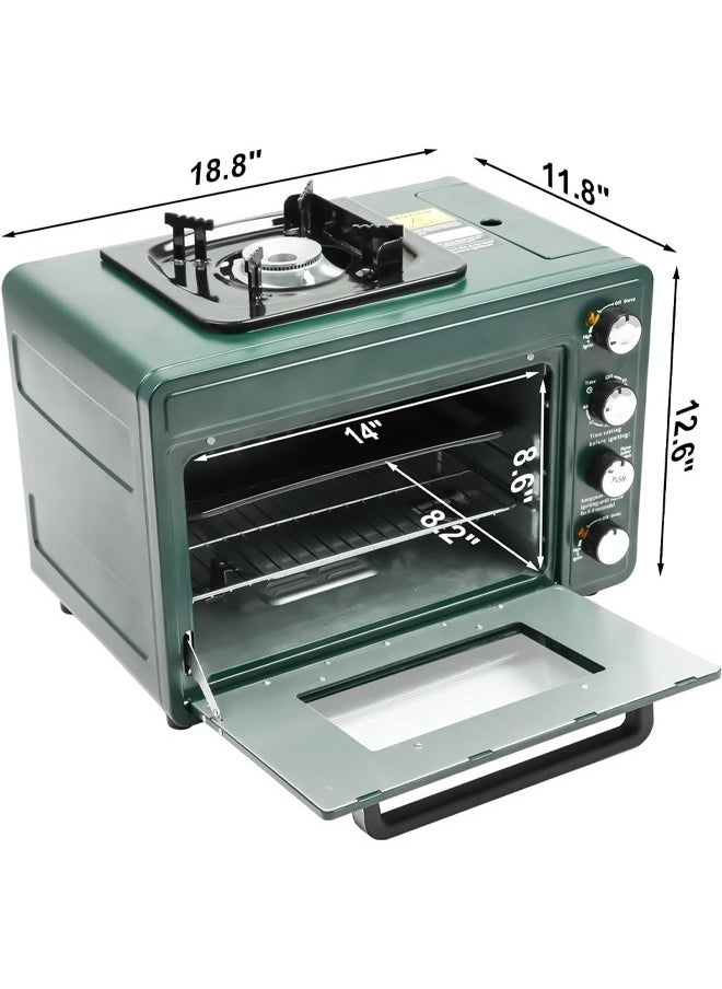 Cady One - Gas oven with camping stove, 25 liters, suitable for home and outdoor use for trips and camping - Image 1