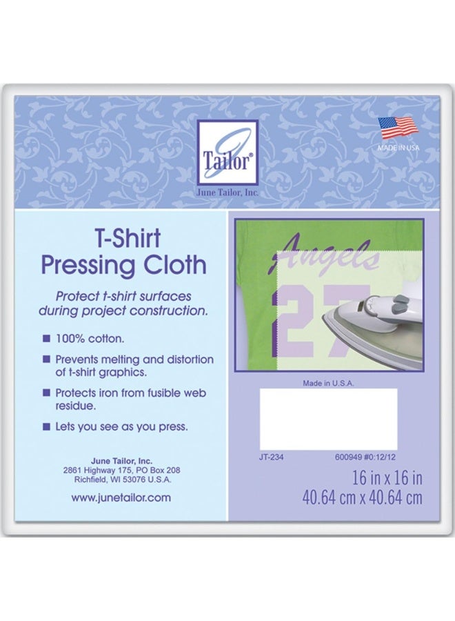 June Tailor Pressing Cloth, 16"x16", White