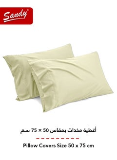 Sandy Sandy Premium Hotel Quality Flat Sheet and Pillow Cases, Bed Sheet 3 Pieces Set, Soft & Breathable and Cooling, King Size 274 x 259 cm, Lemon  - Image 4
