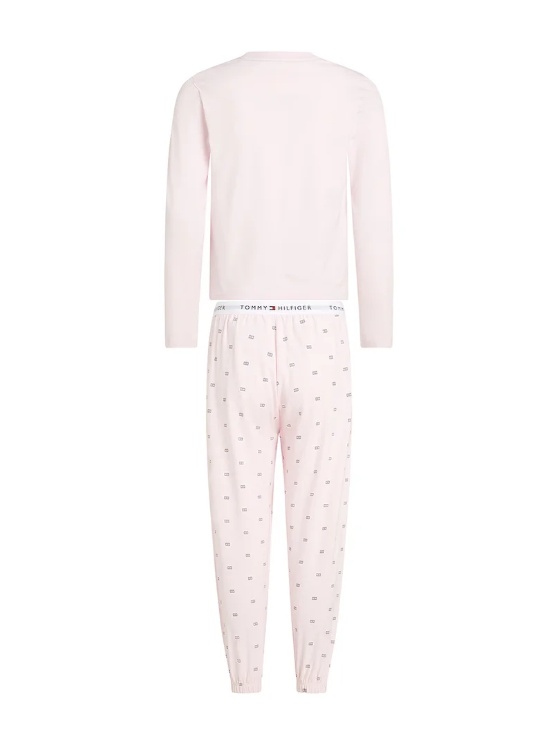 TOMMY HILFIGER Kids Crew Neck T-Shirt And Pant Set
