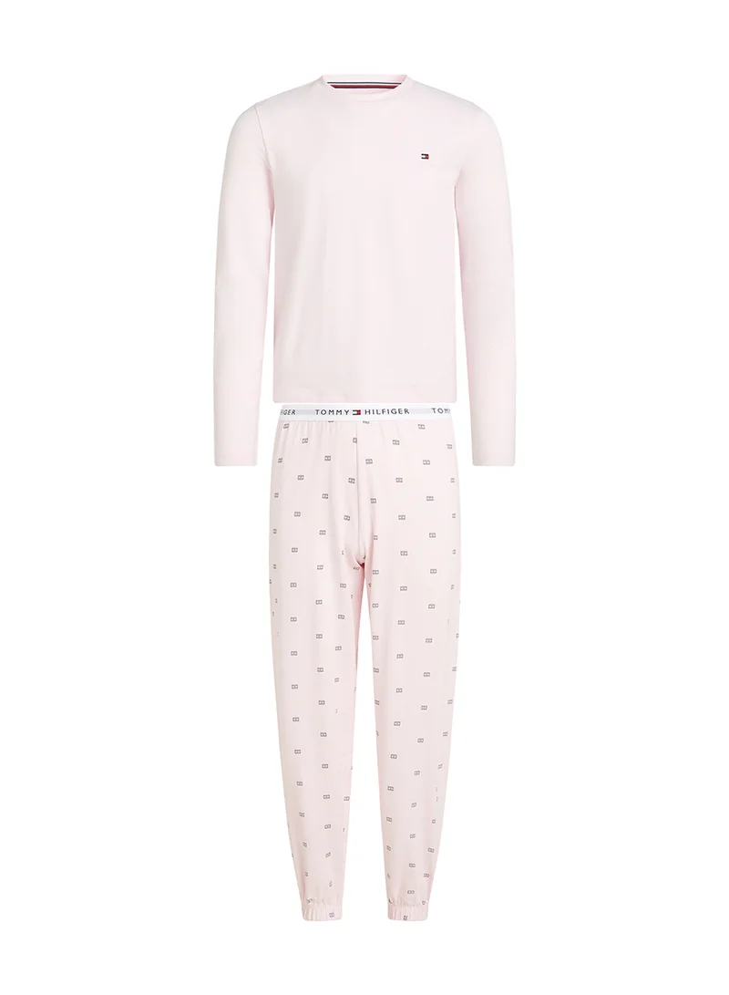 TOMMY HILFIGER Kids Crew Neck T-Shirt And Pant Set