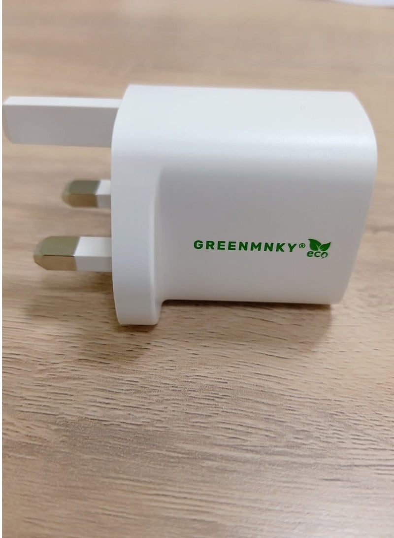 GREENMNKY ADAPTER 35W, SUSTAINABLE, ENGRAVABLE, POWER PORT 2 - Image 4