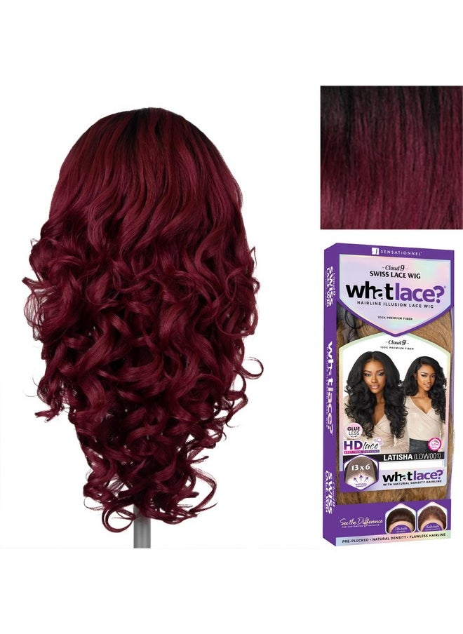 Sensationnel Sensationnel What lace 13x6 wigs - latisha synthetic wig cloud 9 with preplucked hairline hd lace - Whatlace Latisha (T1B/BG)  - Image 2