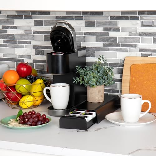Mind Reader Anchor Collection, Single Serve Coffee Pod Drawer, 12-14 Coffee Pod Capacity, Countertop Organizer, Black - Image 2