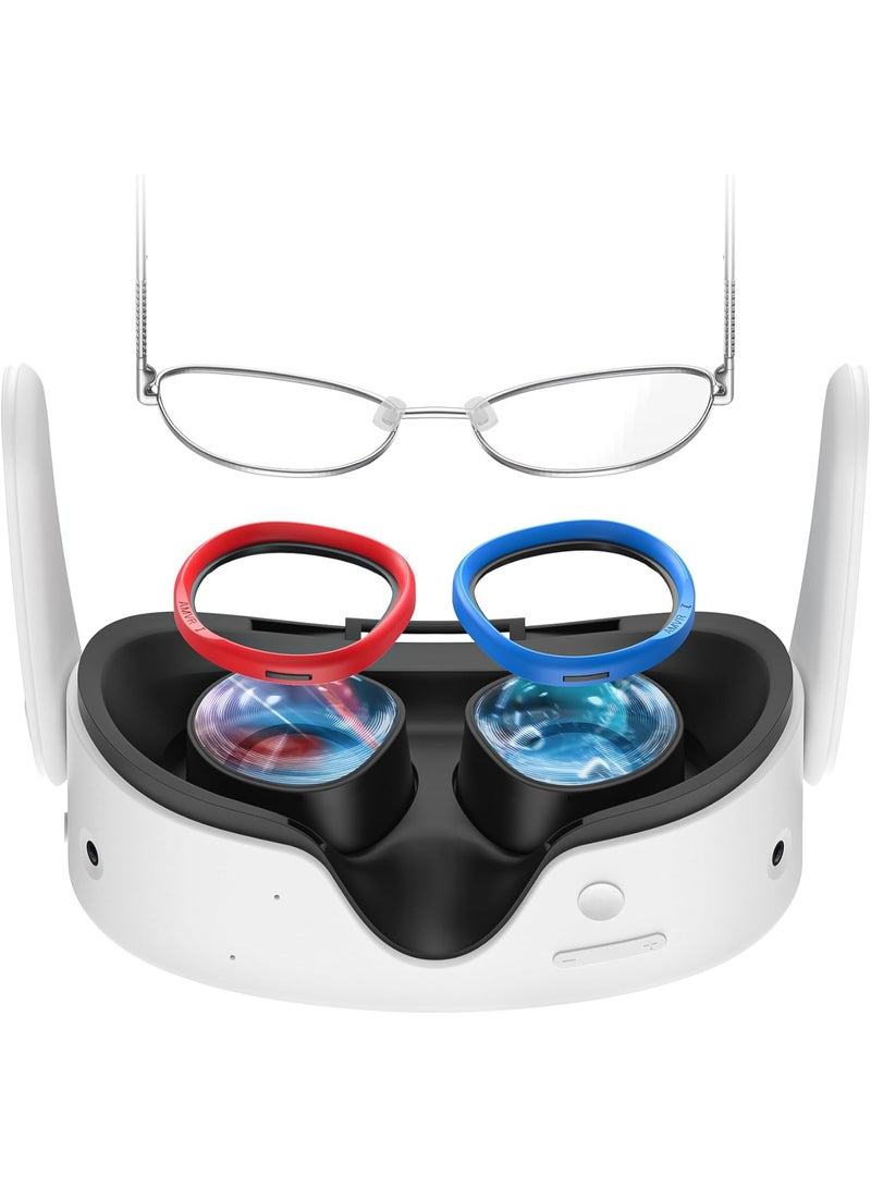 اي ام في ار مسافة العدسات متوافقة مع إكسسوارات Oculus Quest 3S/Quest 2/Rift S، حلقة سيليكون ناعمة مضادة للخدوش، تحمي عدسات الواقع الافتراضي والنظارات الطبية من الخدوش (غير متوافقة مع Quest 3) - Image 1